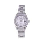 Montre d'occasion ROLEX Date Lady femme mouvement automatique certifié (cosc) bracelet acier - vue 1