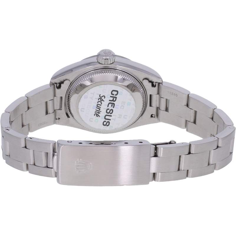 Montre d'occasion ROLEX Date Lady femme mouvement automatique certifié (cosc) bracelet acier - vue 3