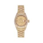 Montre d'occasion ROLEX DateJust Lady femme mouvement automatique certifié (cosc) bracelet or jaune 750/000 - vue 1