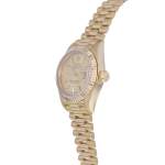 Montre d'occasion ROLEX DateJust Lady femme mouvement automatique certifié (cosc) bracelet or jaune 750/000 - vue D2