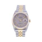 Montre d'occasion ROLEX DateJust 36 homme mouvement automatique certifié (cosc) bracelet or jaune 750/000 et acier - vue 1