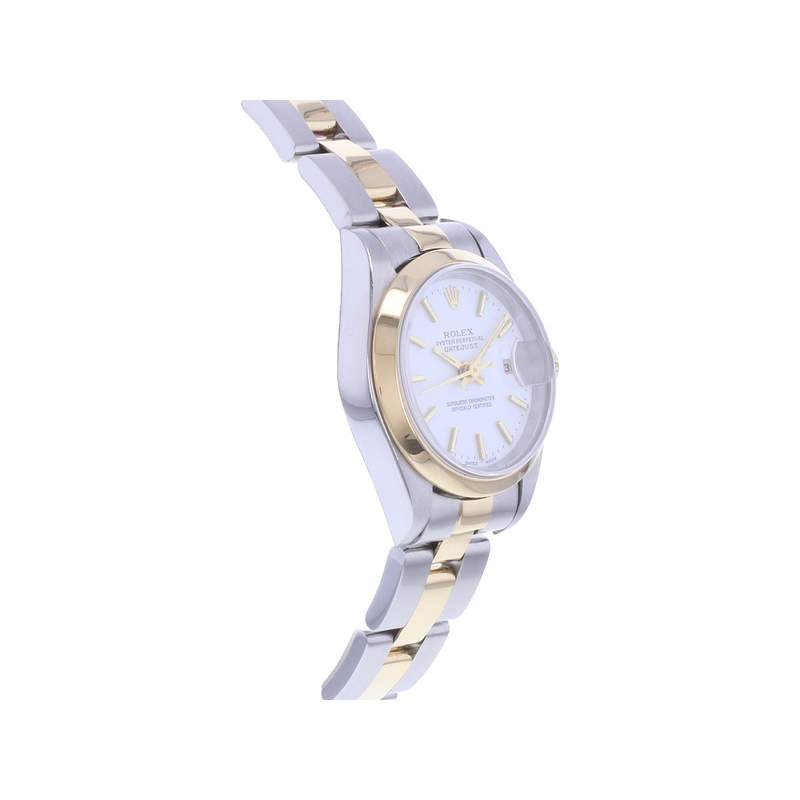 Montre d'occasion ROLEX DateJust Lady femme mouvement automatique certifié (cosc) bracelet or jaune 750/000 et acier - vue 2
