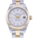 Montre d'occasion ROLEX DateJust Lady femme mouvement automatique certifié (cosc) bracelet or jaune 750/000 et acier - vue D1
