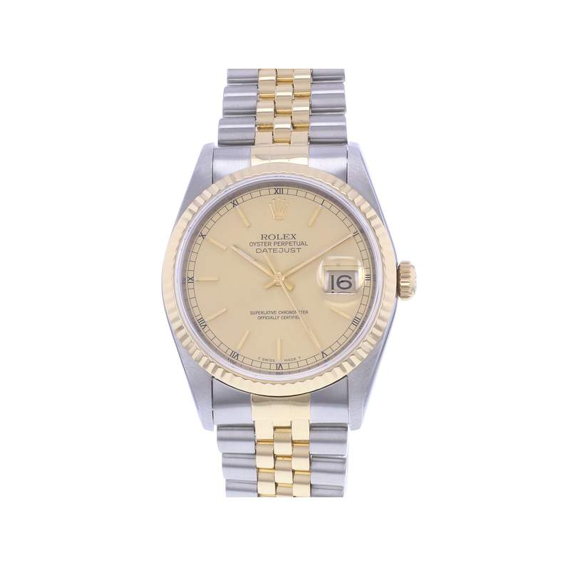Montre d'occasion ROLEX DateJust 36 homme automatique bracelet or jaune 750/000 et acier - vue 1