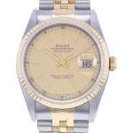 Montre d'occasion ROLEX DateJust 36 homme automatique bracelet or jaune 750/000 et acier - vue D1