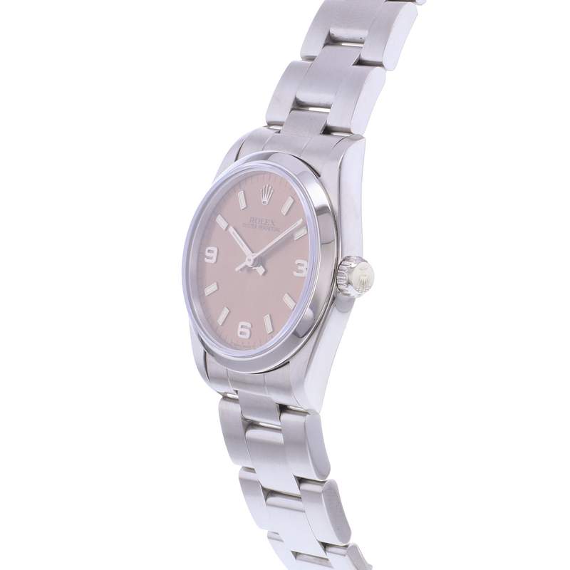 Montre d'occasion ROLEX Oyster Perpetual Medium femme automatique bracelet acier - vue D2