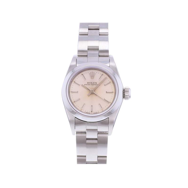 Montre d'occasion ROLEX Oyster Perpetual Lady femme automatique bracelet acier - vue 1