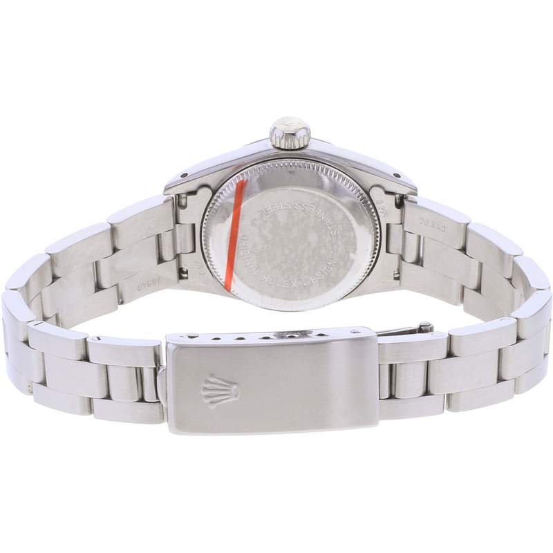 Montre d'occasion ROLEX Oyster Perpetual Lady femme automatique bracelet acier - vue 3