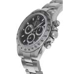 Montre d'occasion ROLEX Cosmograph Daytona homme mouvement automatique certifié (cosc) bracelet acier - vue D2