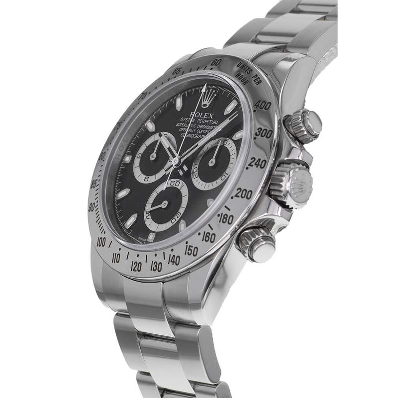 Montre d'occasion ROLEX Cosmograph Daytona homme mouvement automatique certifié (cosc) bracelet acier - vue D2