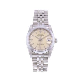Montre d'occasion ROLEX DateJust Medium femme mouvement automatique certifié (cosc) bracelet acier