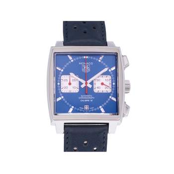 Montre d'occasion TAG HEUER Monaco Steve McQueen homme automatique bracelet cuir d'origine