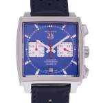 Montre d'occasion TAG HEUER Monaco Steve McQueen homme automatique bracelet cuir d'origine - vue D1