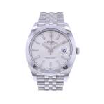 Montre d'occasion ROLEX DateJust 41 homme mouvement automatique certifié (cosc) bracelet acier - vue 1