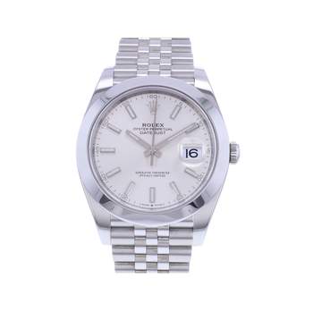 Montre d'occasion ROLEX DateJust 41 homme mouvement automatique certifié (cosc) bracelet acier