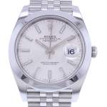 Montre d'occasion ROLEX DateJust 41 homme mouvement automatique certifié (cosc) bracelet acier - vue D1