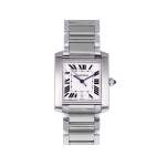 Montre d'occasion CARTIER Tank Française 28mm mixte automatique bracelet acier - vue 1