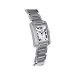 Montre d'occasion CARTIER Tank Française 28mm mixte automatique bracelet acier - vue 2