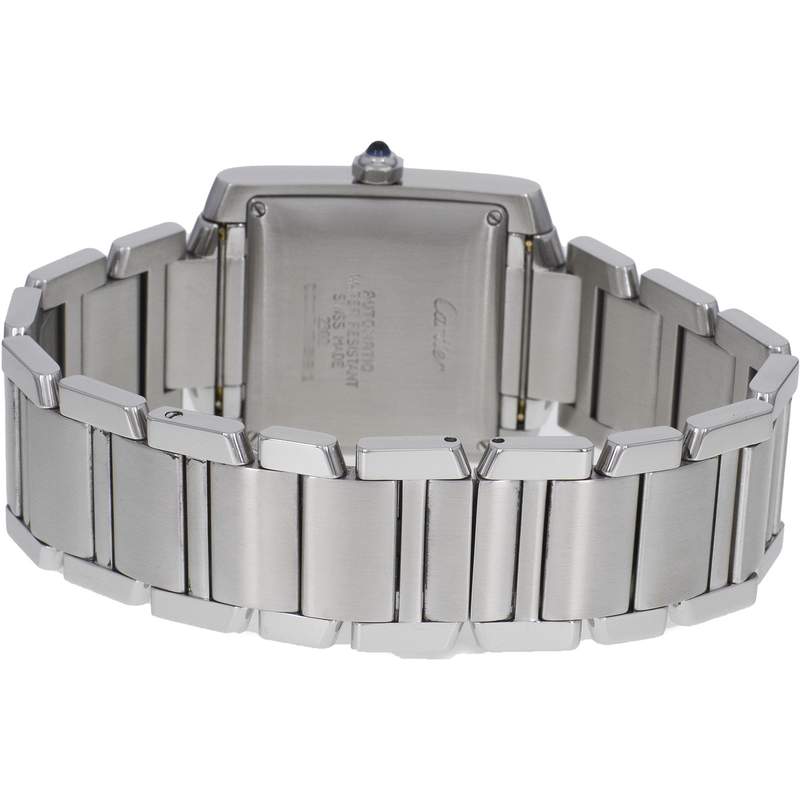Montre d'occasion CARTIER Tank Française 28mm mixte automatique bracelet acier - vue 3