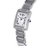 Montre d'occasion CARTIER Tank Française 28mm mixte automatique bracelet acier - vue D2