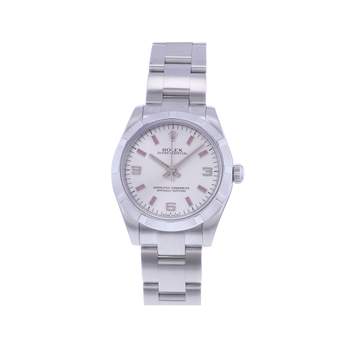 Montre d'occasion ROLEX Oyster Perpetual Medium femme mouvement automatique certifié (cosc) bracelet acier