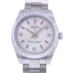 Montre d'occasion ROLEX Oyster Perpetual Medium femme mouvement automatique certifié (cosc) bracelet acier - vue D1