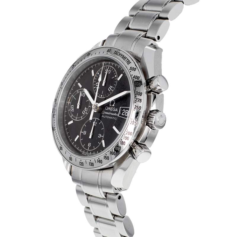 Montre d'occasion OMEGA Speedmaster Date Automatique homme automatique bracelet acier - vue D2