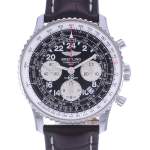 Montre d'occasion BREITLING Navitimer Cosmonaute homme mécanique bracelet cuir - vue D1