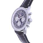 Montre d'occasion BREITLING Navitimer Cosmonaute homme mécanique bracelet cuir - vue D2