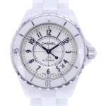 Montre d'occasion CHANEL J12 38 mm femme automatique bracelet céramique - vue D1