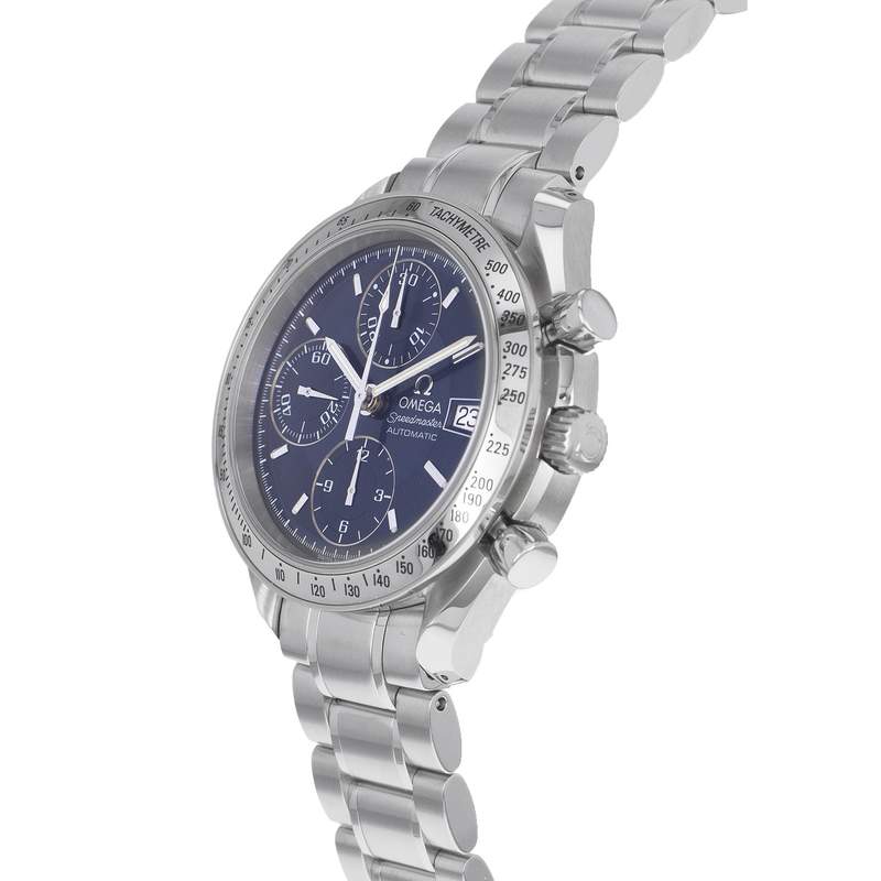 Montre d'occasion OMEGA Speedmaster Date homme automatique bracelet acier - vue D2