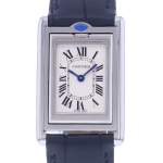 Montre d'occasion CARTIER Tank Basculante mixte quartz bracelet cuir cresus - vue D1