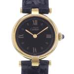 Montre d'occasion CARTIER Must Vendôme femme quartz bracelet cuir cresus - vue D1