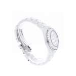 Montre d'occasion CHANEL J12 33 mm Index diamants femme quartz bracelet céramique - vue 2
