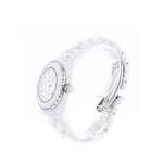 Montre d'occasion CHANEL J12 33 mm Index diamants femme quartz bracelet céramique - vue D2