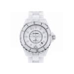 Montre d'occasion CHANEL J12 38 mm Index diamants femme automatique bracelet céramique - vue 1