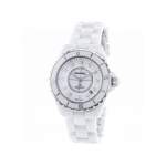 Montre d'occasion CHANEL J12 38 mm Index diamants femme automatique bracelet céramique - vue 4
