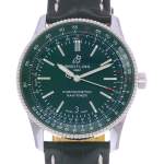 Montre d'occasion BREITLING Navitimer homme mouvement automatique certifié (cosc) bracelet cuir d'origine - vue D1