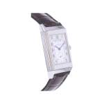 Montre d'occasion JAEGER LECOULTRE Reverso Duoface Night & Day homme mécanique bracelet cuir d'origine - vue 2