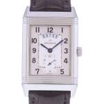 Montre d'occasion JAEGER LECOULTRE Reverso Duoface Night & Day homme mécanique bracelet cuir d'origine - vue D1