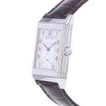 Montre d'occasion JAEGER LECOULTRE Reverso Duoface Night & Day homme mécanique bracelet cuir d'origine - vue D2