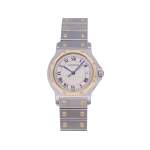 Montre d'occasion CARTIER Santos Octogonale femme quartz bracelet or jaune 750/000 et acier - vue 1