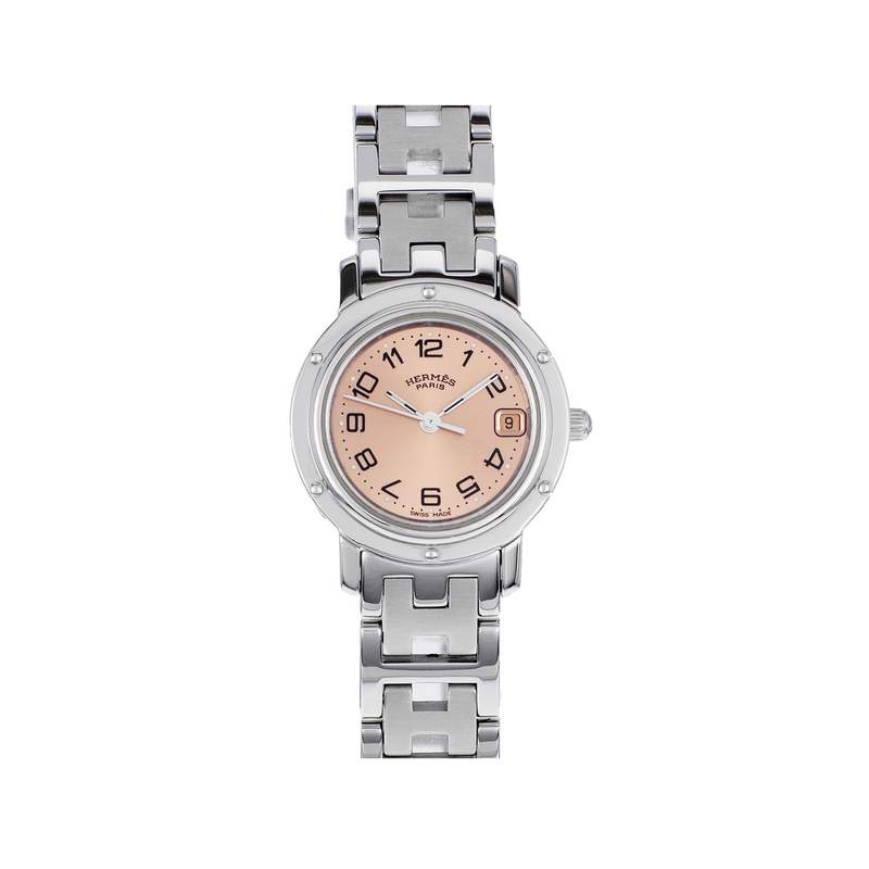 Montre d'occasion HERMES Clipper femme quartz bracelet acier - vue 1