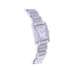 Montre d'occasion CARTIER Tank Française 25mm femme quartz bracelet acier - vue 2