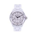 Montre d'occasion CHANEL J12 38 mm Index diamants femme automatique bracelet céramique - vue 1