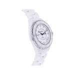 Montre d'occasion CHANEL J12 38 mm Index diamants femme automatique bracelet céramique - vue 2
