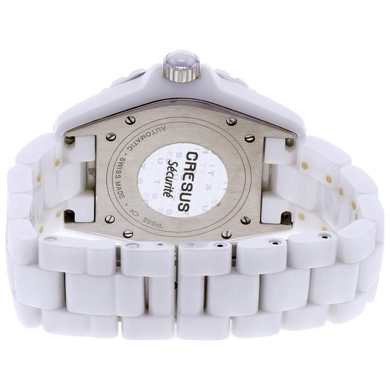 Montre d'occasion CHANEL J12 38 mm Index diamants femme automatique bracelet céramique - vue 3