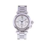 Montre d'occasion CARTIER Pasha C Grande Date mixte automatique bracelet acier - vue 1