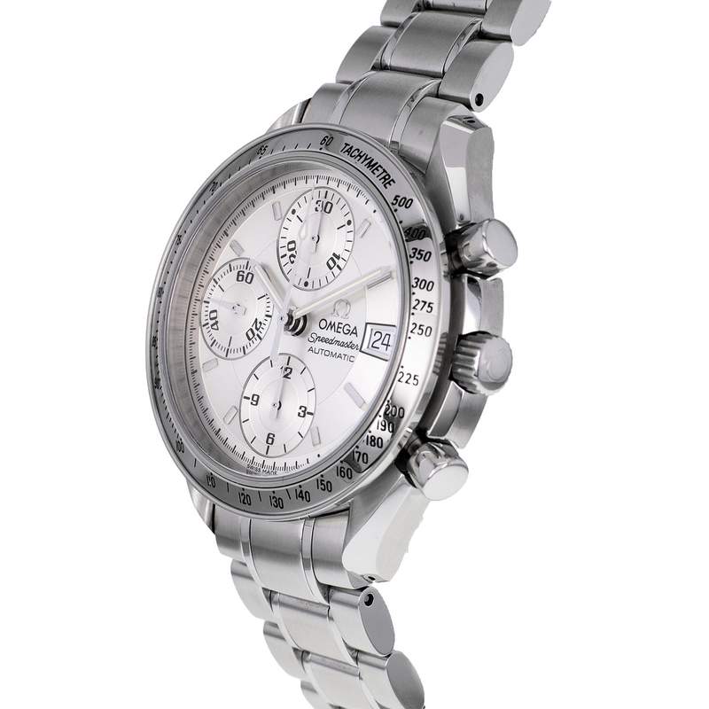 Montre d'occasion OMEGA Speedmaster Date homme automatique bracelet acier - vue D2