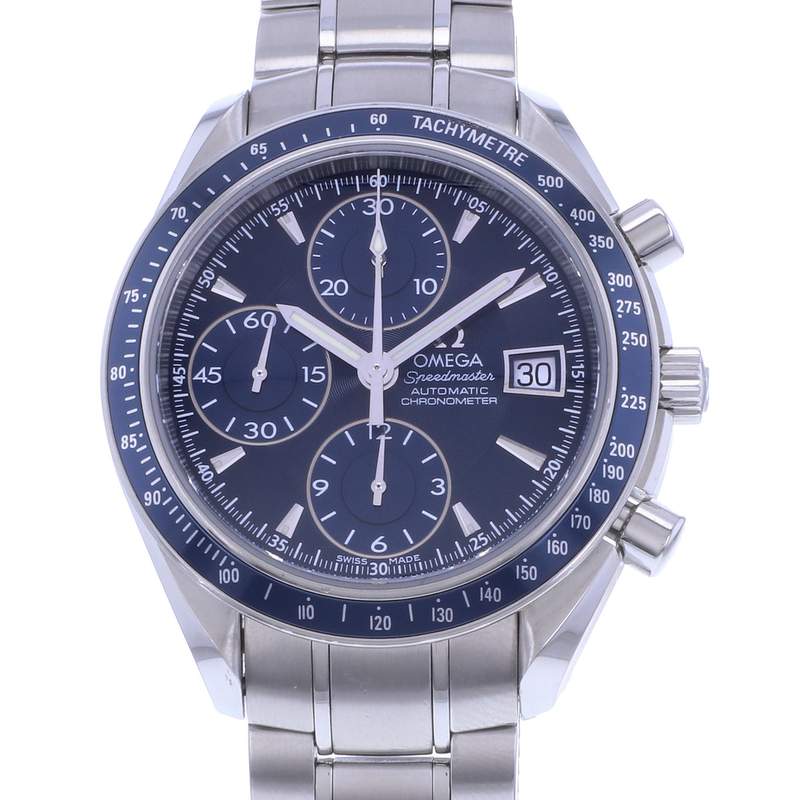 Montre d'occasion OMEGA Speedmaster Date homme automatique bracelet acier - vue D1